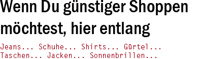 reduzierte Angebote, Rabatte, Gutscheine, Gutscheincodes um günstiger zu shoppen